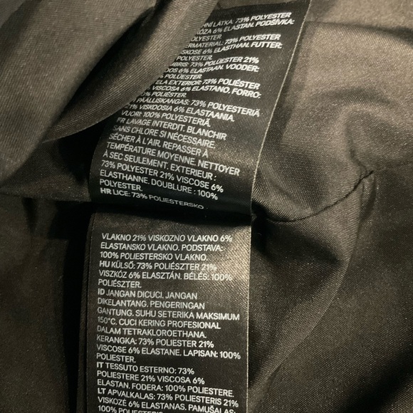 H& M Womens Black  Suit Jacket Size XS - Picture 11 of 12